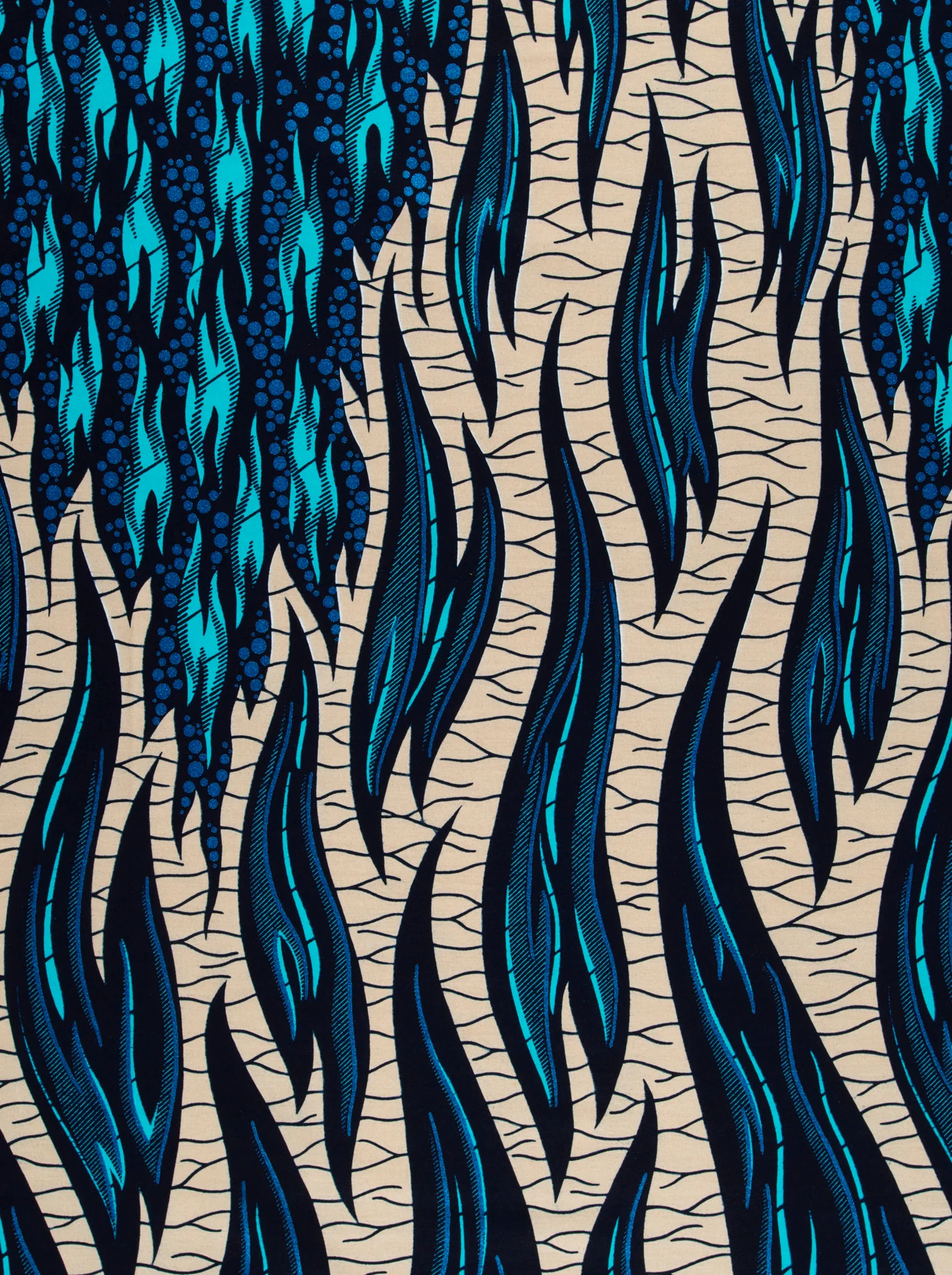Wax Hollandais | VL03738.017 | Royal Blue Embellished - Image 3