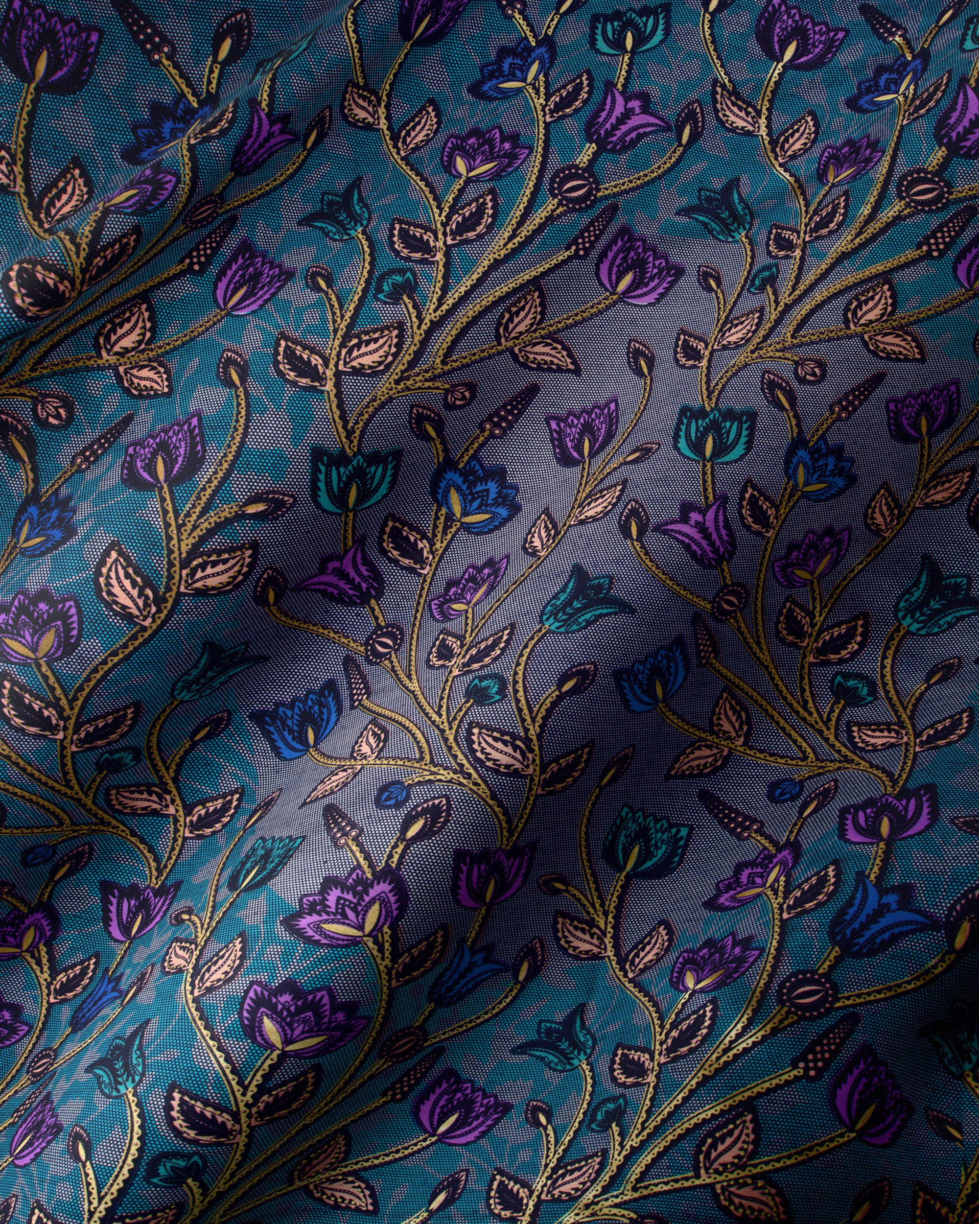 Satin Royal | VLW2895.010 | Gold Embellished